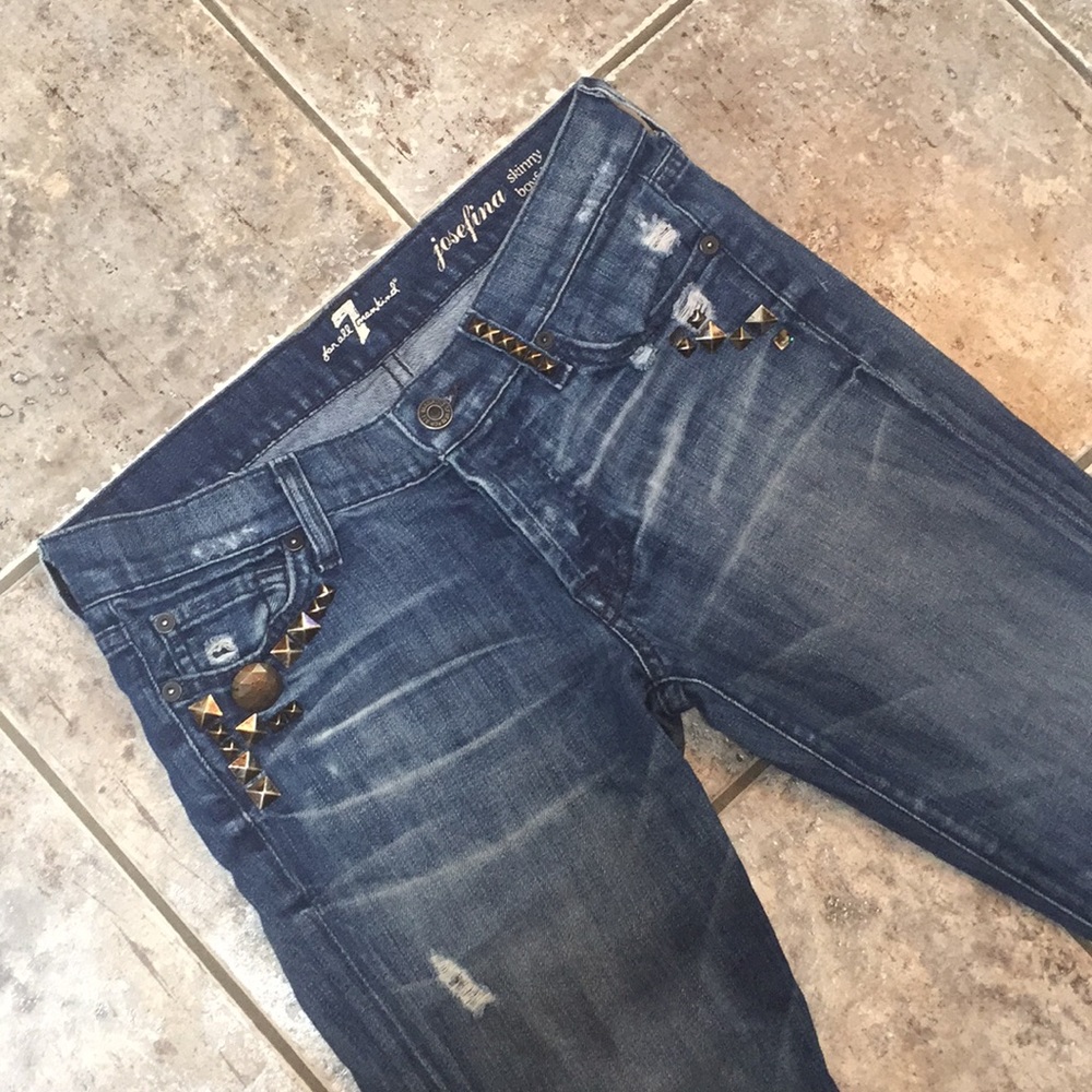 7 for All Mankind Josefina Skinny Boyfriend Jeans